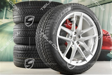 20-inch "Macan S" winter wheels set, rims 9J x 20 ET26 + 10J x 20 ET19 + NEW Pirelli winter tyres 265/45 R 20 + 295/40 R 20, with TPMS