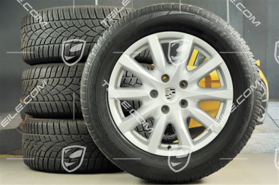 18" Cayenne komplet kół zimowych, felgi 8J x 18 ET53 + opony zimowe Dunlop SP Winter Sport 3D 255/55 R18, bez czujników RDK