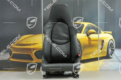 Sportsitz, el einstellbar, heizung, Lordosenstuetze, Leder, Schwarz, ohne Airbag, R