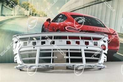 GTS / Turbo Sport design, Kratka środkowa przedniego zderzaka, wersja z ACC i czujnikami parkowania, czarny połysk