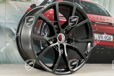 21" Felge Cayenne Exclusive Design, 11J x 21 ET49, Schwarz-Seidenmatt