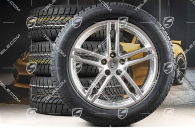 19" "Macan Turbo" Winterräder Satz, Felgen 8J x 19 ET21 + 9J x 19 ET21 + NEUE Dunlop Winterreifen 235/55 R19 + 255/50 R19, mit RDK-Sensoren