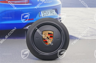 Airbag kierowcy / poduszka powietrzna, skóra, Czarny Airbag kierowcy / poduszka powietrzna, skóra, Czarny