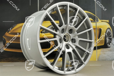 20" Komplet felg Panamera Sport, 9,5J x 20 ET65 + 11,5 J x 20 ET63, GT Silver metalik