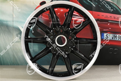 19-inch "Carrera Sport" wheel, 8,5J x 19 ET55, Black High Gloss