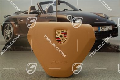 Airbag, 3-spoke, leather, sand beige
