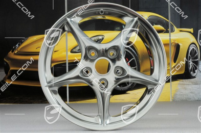 18-inch Carrera wheel rim set, 8J x 18 ET50 + 10J x 18 ET65, polished (shot blasting), Anniversary Edition "40 Years 911"