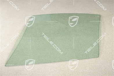 Door glass Coupé, green, L