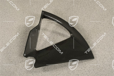 21-Zoll Taycan Exclusive Design Schmiederäder Radzierblende aus Carbon, vorne, L
