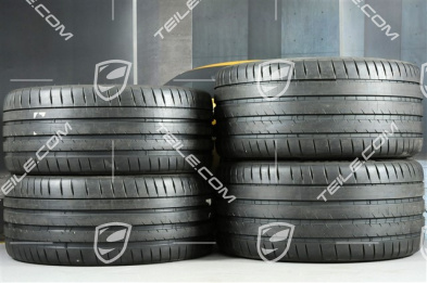 21-inch Turbo IV summer wheel set, rims 9,5J x 21 ET71 + 11,5J x 21 ET69 + Michelin summer tires 275/35 ZR21 + 325/30 ZR21, with TPM, only for Turbo S E-Hybrid