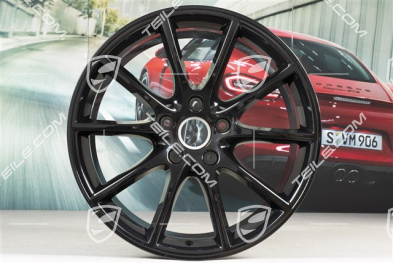 20-inch Cayenne Design wheel rim set, 10,5J x 20 ET64 + 9J x 20 ET50, black high gloss