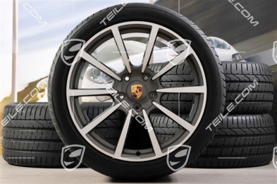 20" Komplet kół letnich Carrera Classic II, 8,5J x 20 ET51 + 11J x 20 ET70 + NOWE opony letnie Pirelli 245/35 ZR20 + 295/30 ZR20