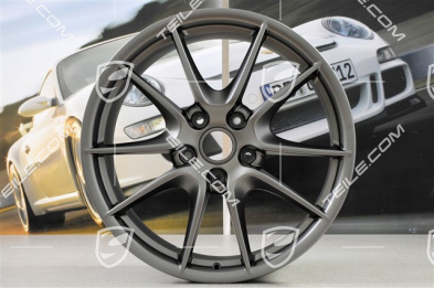 20" Carrera S III wheel rim set, 8,5J x 20 ET51 + 11J x 20 ET52, platinum satin matt