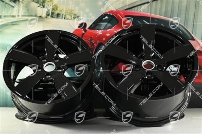 20" Felgensatz Carrera Sport, 8,5J x 20 ET57 + 10,5J x 20 ET51, schwarz hochglanz