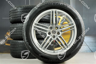 19-inch "Macan Design" all weather wheels set, rims 8J x 19 ET21 + 9J x 19 ET21, Michelin all season tyres 235/55 R 19 + 255/50 R 19, with TPMS