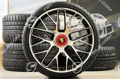 GT3 20" winter wheels  "Turbo S" central locking, 9J x 20 ET51 + 11J x 20 ET59 + Pirelli winter tyres 245/35 R20+295/30 R20, TPMS.