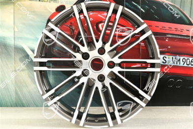21-inch wheel rim Turbo III, facelift, 10J x 21 ET50, Titanium
