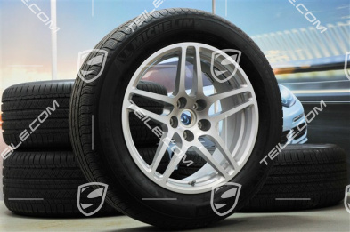 18-inch "Macan S" all-season wheel set, rims 8J x 18 ET21 + 9J x 18 ET21, tyres 235/60 ZR 18 + 255/55 ZR 18, with TPMS