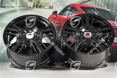 19-inch Panamera Design wheel set 10J x 19 ET61 + 9J x 19 ET60, black high gloss