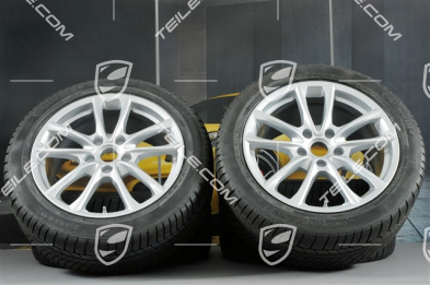 19" Koła zimowe, komplet "Panamera S", felgi 9J x 19 ET64 + 10,5 J x 19 ET62 + opony zimowe Continental ContiWinterContact PS830 P 265/45 R19 + 295/40 R19