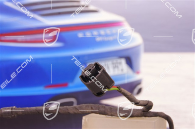 Wiring harness for license plate light + rear parking assistance