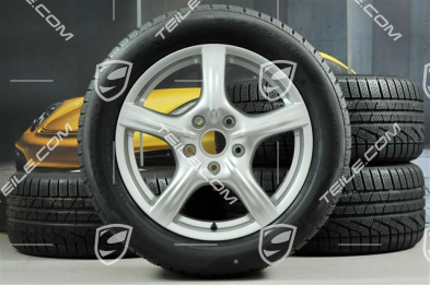 18-inch Panamera winter wheel set, 8J x 18 ET 59 + 9J x 18 ET 53, with Pirelli Sottozero II winter tyres 245/50 R18 + 275/45 R18,TPMS