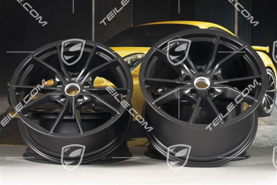 20" komplet felg Carrera S IV, Felgi 8,5 J x 20 ET49 + 11,5 J x 20 ET56, czarny półmat satyna