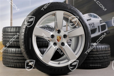 19" Komplet kół letnich Cayman S, 8J x 19 ET57 + 9,5J x 19 ET45, opony 235/40 ZR19 + 265/40 ZR19 + RDK