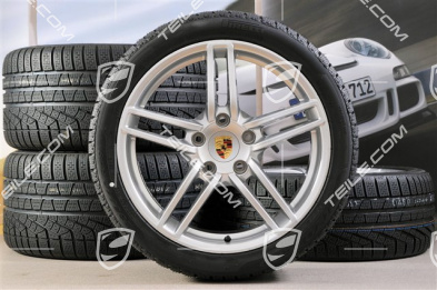 19" Komplet kół zimowych Carrera, felgi 8,5J x 19 ET54 + 11J x 19 ET48 + opony zimowe Pirelli 235/40 R19 + 295/35 R19, bez czujników ciśn