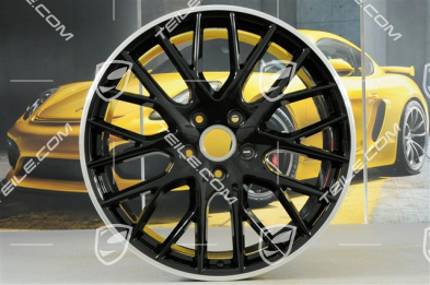 21" Felgensatz Panamera Sport Design, 9,5J x 21 ET71 + 10,5J x 21 ET71, für Winterbetrieb, Felgenstern in schwarz