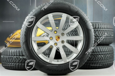 19" Cayenne S Winterräder Satz, Felgen 8,5J x 19 ET47 + 9,5J x 19 ET54 + Pirelli Winterreifen 255/55 R19 + 275/50 R19, mit RDK-Sensoren