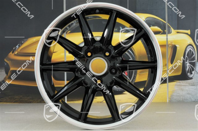 19-inch Carrera Sport wheel set, 8,5J x 19 ET55 + 10J x 19 ET42, Black High Gloss