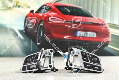 Przełączniki do kierownicy multifunkcyjnej, Galvano silver, kpl