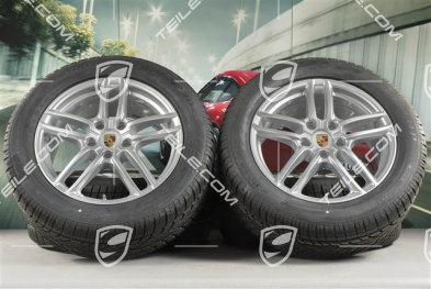 19-inch winter wheels set "Cayenne Turbo IV" facelift 2014->, alloy rims 8,5J x 19 ET59 + Dunlop winter tyres 265/50 R19, with TPM, DOT 15