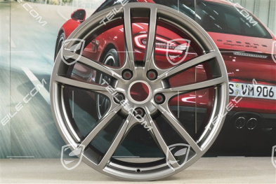 20-inch Cayenne Sport wheel rim, 10,5J x 20 ET64, Platinum satin-mat