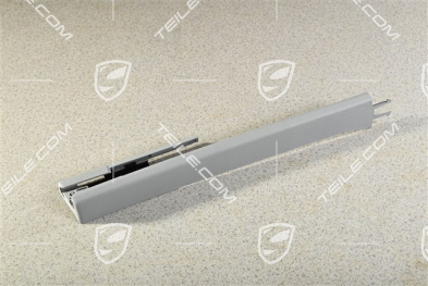 Obudowa szyny  fotela przedniego, przednia, szara / Steel Grey, L