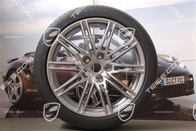 21-inch SportEdition summer wheel set, GT-silver metallic, wheel rims 10J x 21 ET50 + NEW summer tyres 295/35 R21,with TPMS 2014->