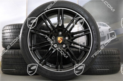 21" Koła letnie SportEdition, czarny połysk, 4x felgi 10J x 21 ET 50 + 4x opony 295/35 R 21 107Y XL, z czujnikami ciśnienia