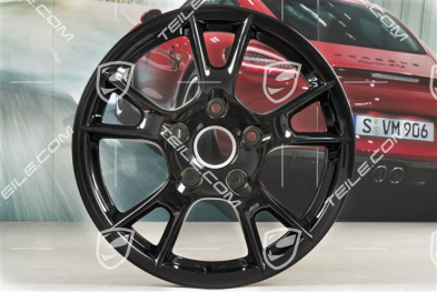 17" Felge Boxster-II, 6,5J x 17 ET55, schwarz hochglanz
