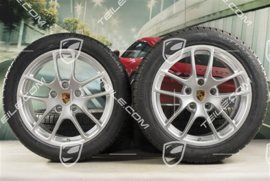 18" Cayman Winterräder Satz, Felgen 8J x 18 ET57 + 9,5J x 18 ET49 + NEUE Pirelli Sottozero II Winterreifen 235/45 R18 + 265/45 R18
