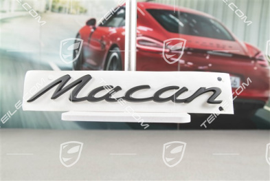 Schriftzug / Abzeichen / Emblem "Macan", GTS, Schwarz-matt