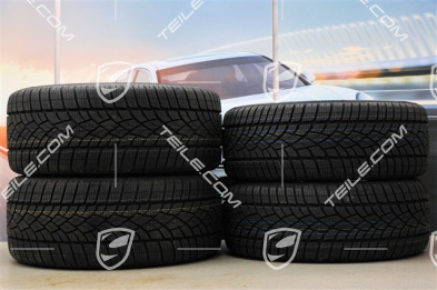 18" Boxster Winterräder Satz, 8J x 18 ET57 + 9J x 18 ET47 + Winterreifen Dunlop 235/45 R18 + 265/45 R18, mit RDK-Sensoren