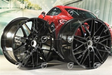 21" Komplet felg RS Spyder Design, 11J x 21 ET49 + 9,5J x 21 ET46, czarny wysoki połysk
