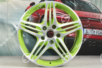 19" Felge "Turbo", 8,5J x 19 ET56, Lizard green