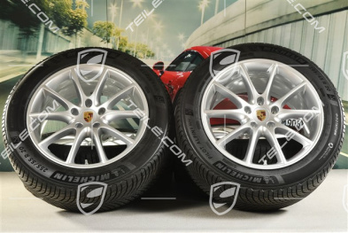 20-inch Cayenne Design winter wheel set, rims 9J x 20 ET50 + 10,5J x 20 ET55 + Michelin winter tyres 255/55 R20 + 295/45 R20, with TPMS