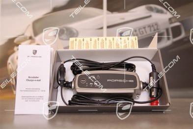 Charge-o-mat II - Ladegerät für die Batterie Ihres Porsche