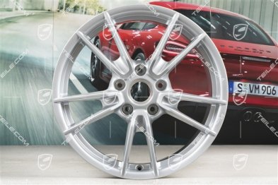 19+20" Felgensatz Carrera, Felgen: vorne 8,5J x 19 ET52 + hinten 11J x 20 ET66, in Brillantsilber