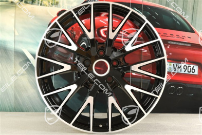 21" Felga Panamera Exclusive Design, 11,5J x 21 ET69, czarny wysoki połysk