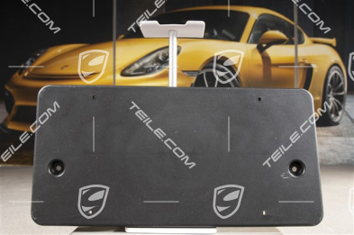 Rear bumper number / Licence plate support, black