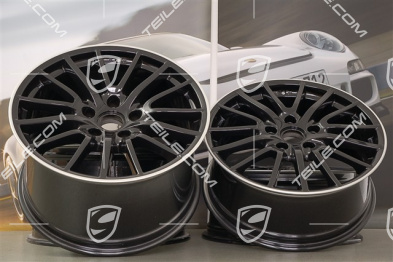 19-inch SportDesign wheel set, 8J x 19 ET57+ 11J x 19 ET51, black/silver